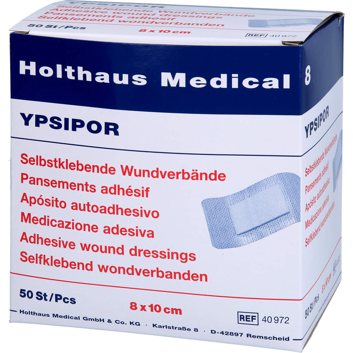 Wundverband steril YPSIPOR 8x10cm, 50 St VER