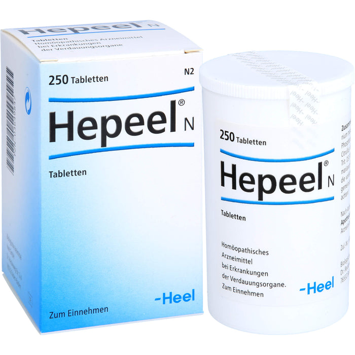 Hepeel N Tabletten bei Erkrankungen der Verdauungsorgane, 250 pcs. Tablets