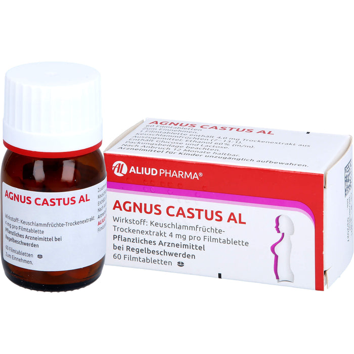 Agnus castus AL Filmtabletten bei Regelbeschwerden, 60 pc Tablettes