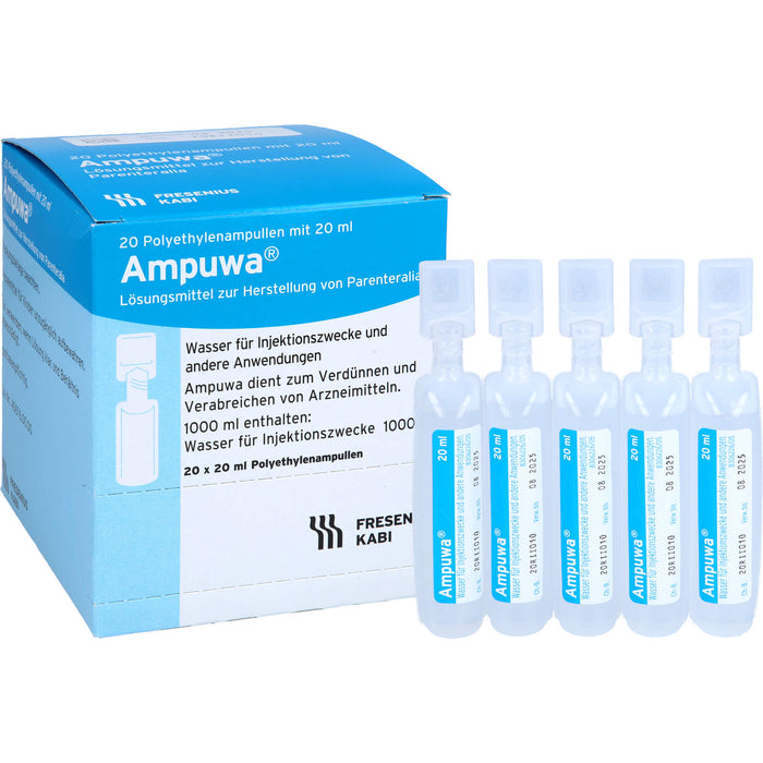 Ampuwa Wasser für Injektionszwecke Polyethylenampullen, 400 ml Solution