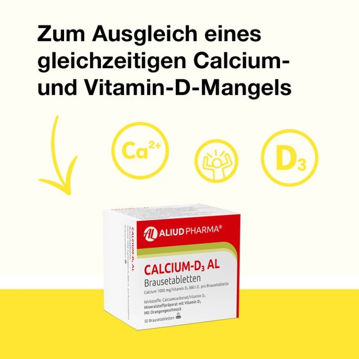 Calcium-D3 AL Brausetabletten, 50 St. Tabletten