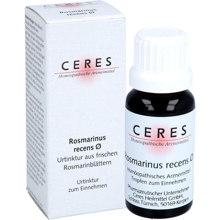 CERES Rosmarinus recens Urtinktur, 20 ml Lösung