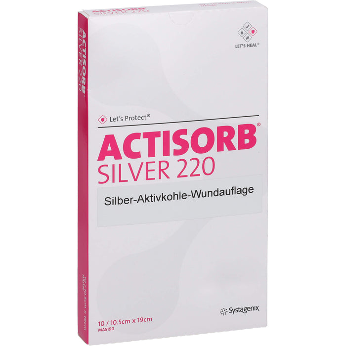 ACTISORB 220 Silver 19,0x10,5cm steril, 10 St KOM