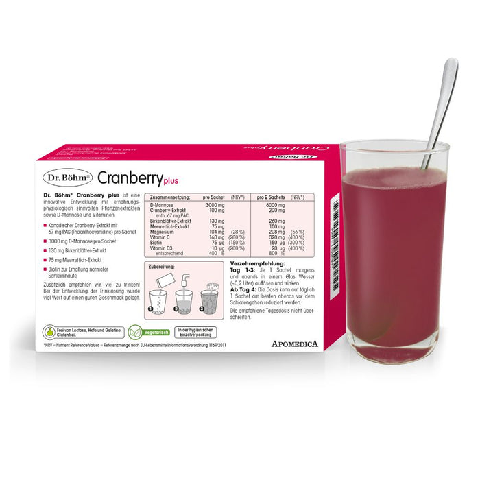 Dr Böhm Cranberry plus Sachets, 10 pc Sachets