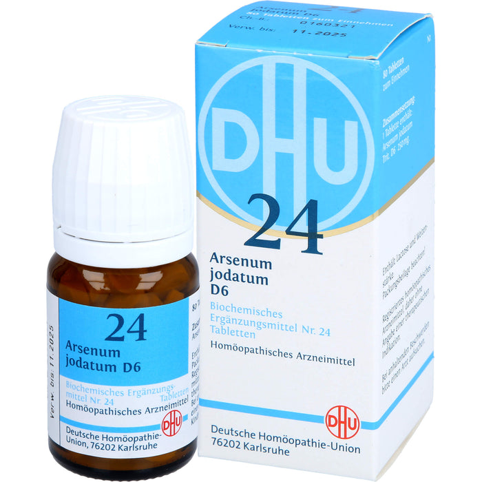 DHU Schüßler-Salz Nr. 24 Arsenum jodatum D6 Tabletten, 80 pc Tablettes