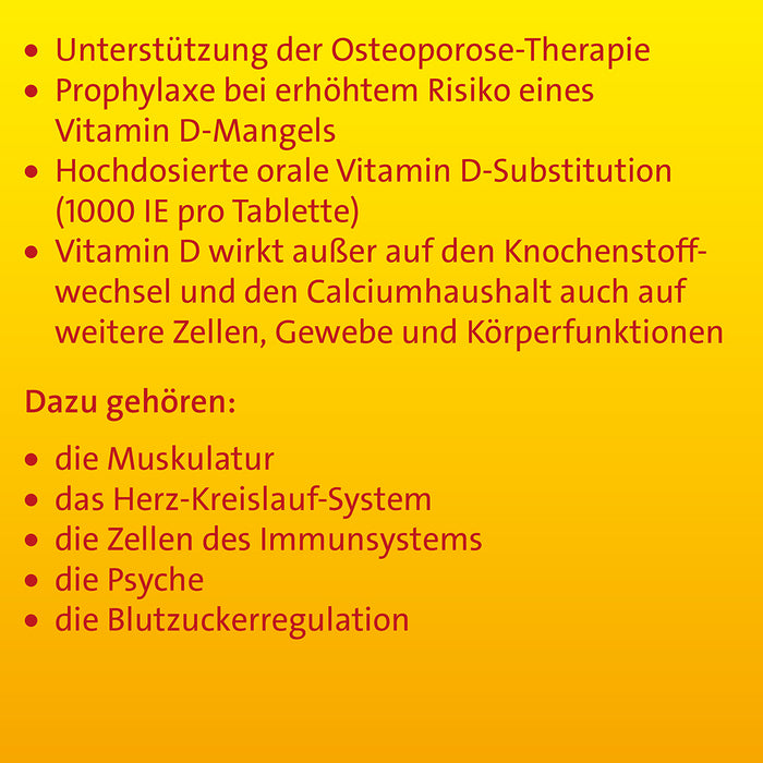 Vitamin D3 Hevert 1000 I.E. Tabletten, 100 pc Tablettes