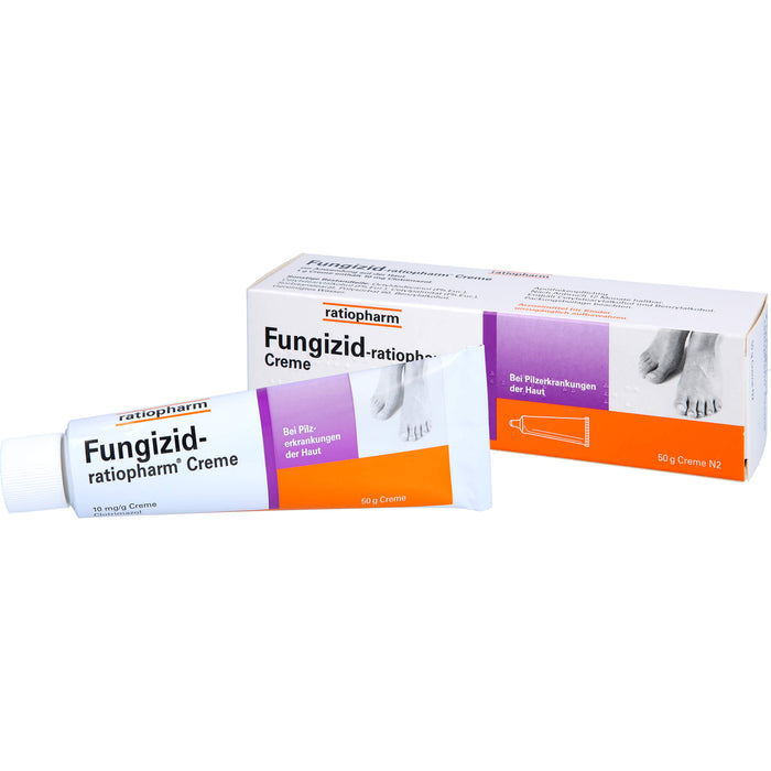 Fungizid-ratiopharm Creme bei Pilzerkrankungen der Haut, 50 g Crème