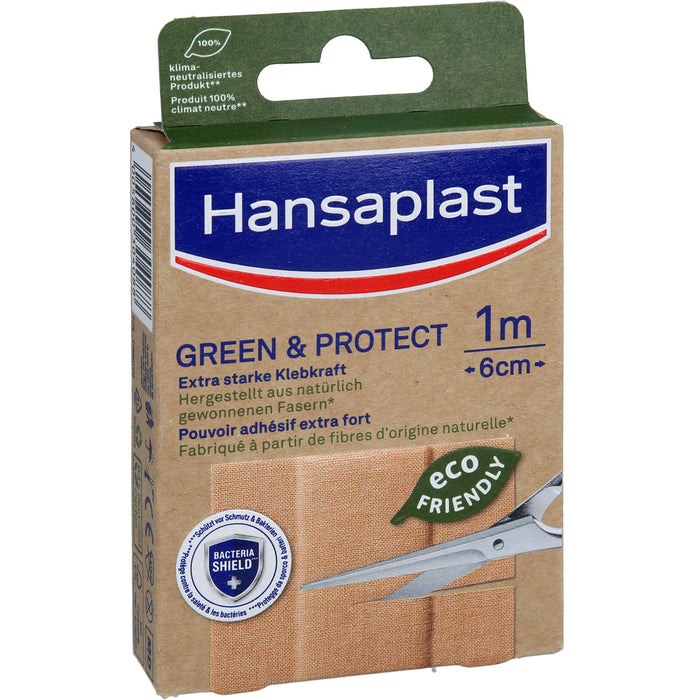 Hansaplast Green & Protect Pflaster 1 m x 6 cm, 1 St. Pflaster