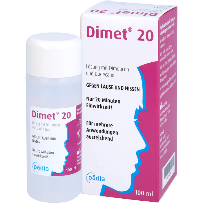 Dimet 20 Lösung gegen Läuse und Nissen, 100 ml Lösung