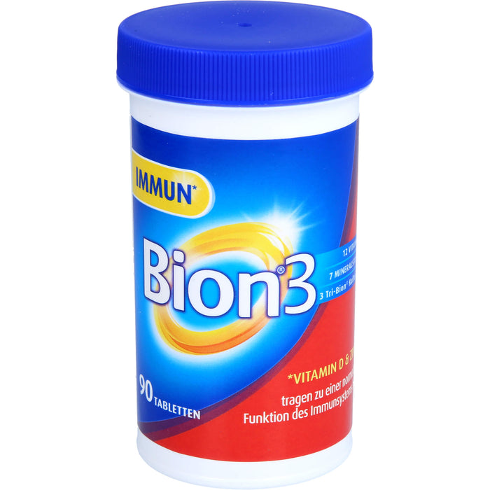 Bion 3 Vitamine, Mineralstoffe, Bakterienkulturen Tabletten, 90 pcs. Tablets