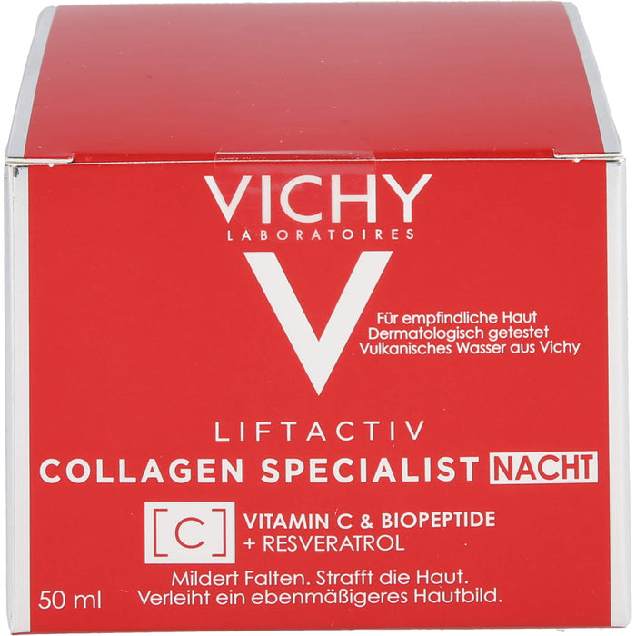 VICHY Liftactiv Collagen Specialist Nacht Anti-Aging Nachtcreme, 50 ml Cream