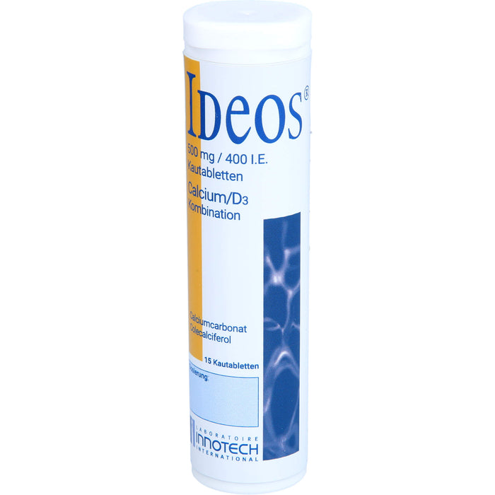 Ideos 500mg/400 I.E. Gerke Kautabletten, 30 St KTA