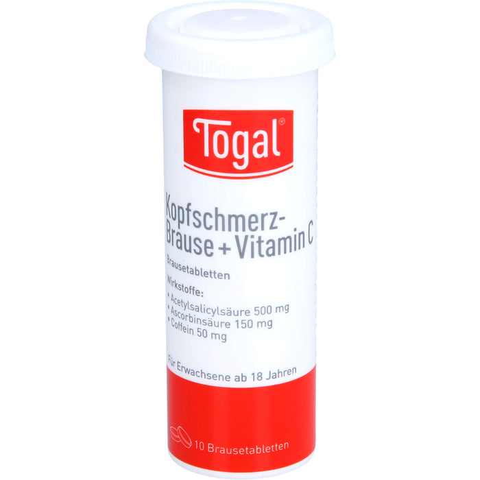 Togal Kopfschmerz-Brause + Vitamin C Brausetabletten, 20 pcs. Tablets