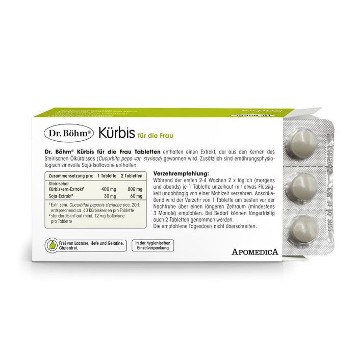 Dr Böhm Kürbis für die Frau Tabletten, 60 pc Tablettes