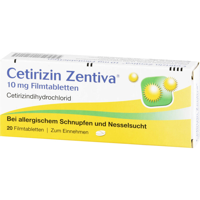 Cetirizin Zentiva 10 mg Filmtabletten, 20 pc Tablettes