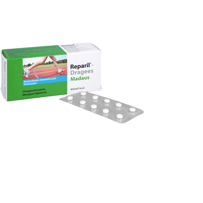 Reparil-Dragees Madaus 20 mg, magensaftresistente, überzogene Tablette, 50 St TMR