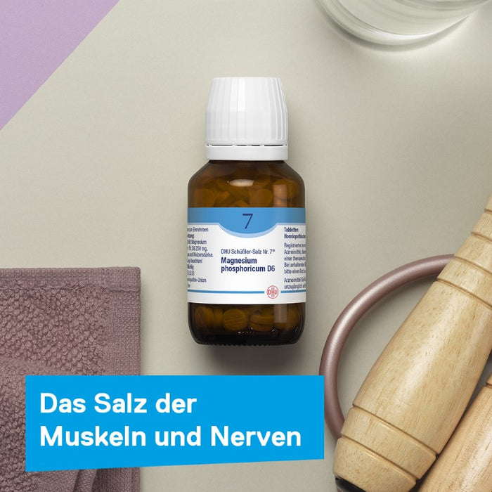 DHU Schüßler-Salz Nr. 7 Magnesium phosphoricum D12 – Das Mineralsalz der Muskeln und Nerven – das Original – umweltfreundlich im Arzneiglas, 900 St. Tabletten