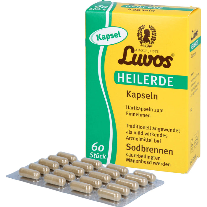 Luvos Heilerde Kapseln bei Sodbrennen, 60 St. Kapseln