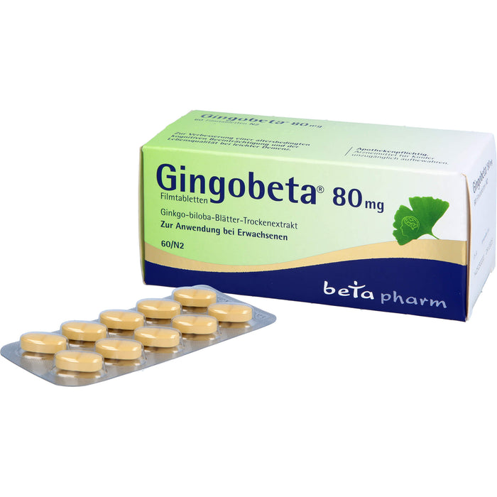 Gingobeta 80 mg Filmtabletten, 60 pc Tablettes