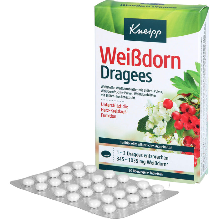 Kneipp Weißdorn Dragees, 90 pcs. Tablets