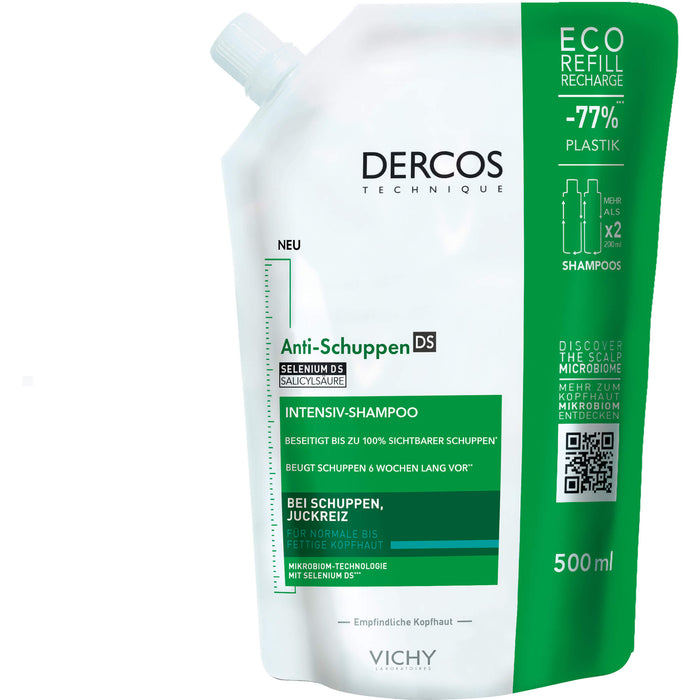 DERCOS Anti-Schuppen Shampoo für normale bis fettige Kopfhaut, 500 ml Shampoing