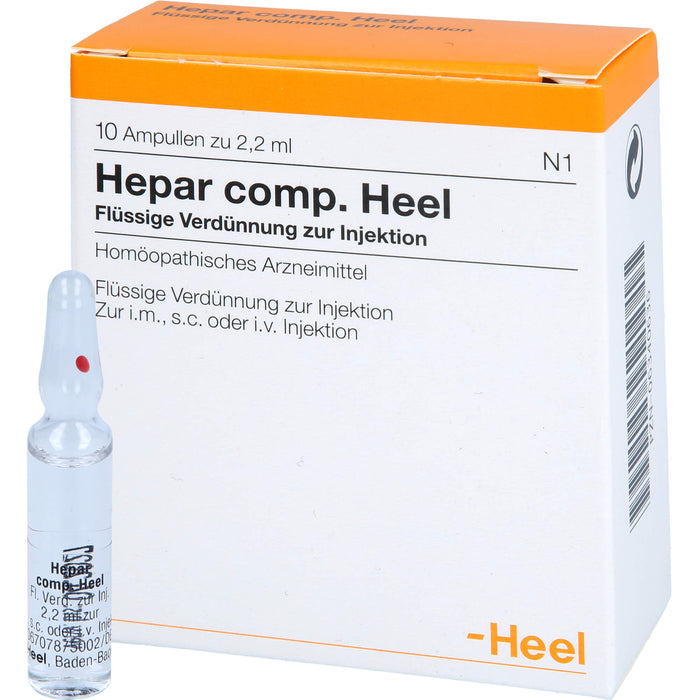 Hepar comp. Heel Ampullen, 10 pcs. Ampoules