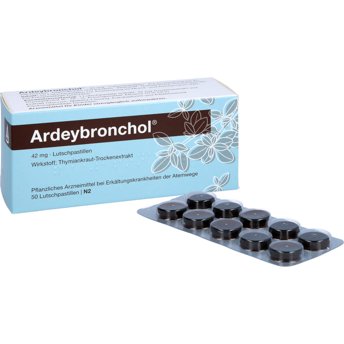 Ardeybronchol Pastillen bei Erkältungskrankheiten der Atemwege, 50 pcs. Pastilles