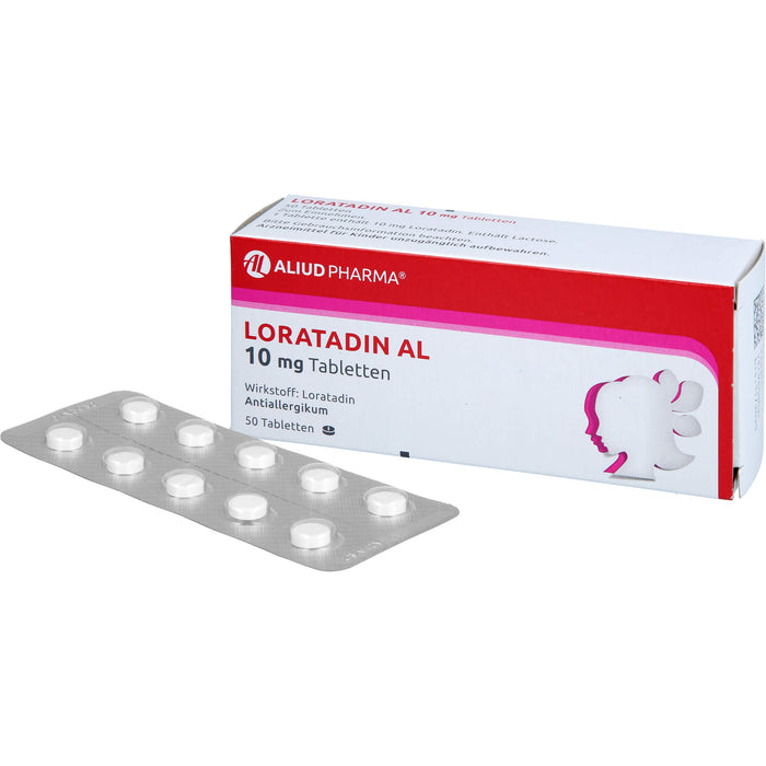 Loratadin AL 10 mg Tabletten Antiallergikum, 50 St. Tabletten