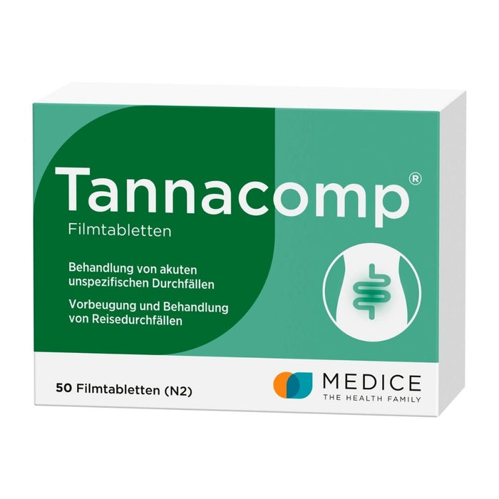 Tannacomp Filmtabletten bei Durchfall, 50 pc Tablettes