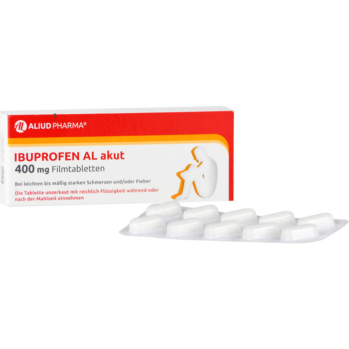 Ibuprofen AL akut 400 mg Filmtabletten, 20 pc Tablettes