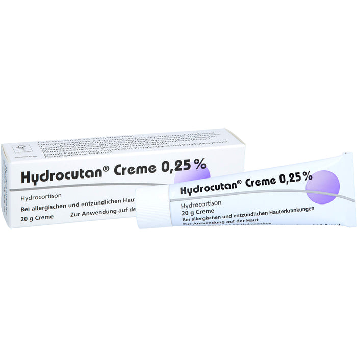 Hydrocutan Creme 0,25 % bei allergischen und entzündlichen Hauterkrankungen, 20 g Cream