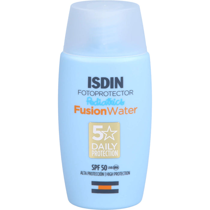 ISDIN Fotoprotector Pediatrics Fusion Water SPF 50 zum UV-Schutz und zur Pflege von Gesicht und Körper, 50 ml Cream