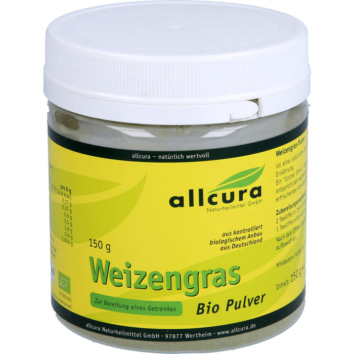 Weizengras Pulver Kontrol.Biologischer Anbau, 150 g PUL