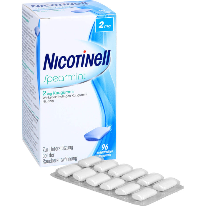 Nicotinell Spearmint 2 mg Kaugummi, 96 pcs. Chewing gum