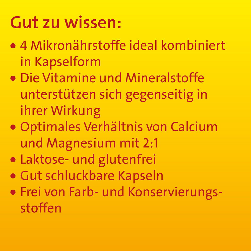 Vitamin D3 K2 Hevert plus Calcium und Magnesium 1000 IE, 60 St. Kapseln