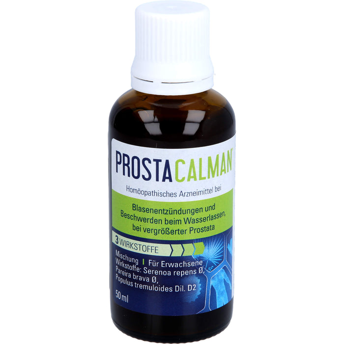 PROSTACALMAN Tropfen bei Blasenentzündungen, Beschwerden beim Wasserlassen und vergrößerter Prostata, 50 ml Lösung