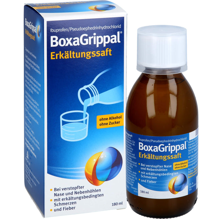 BoxaGrippal Erkältungssaft, 180 ml Solution