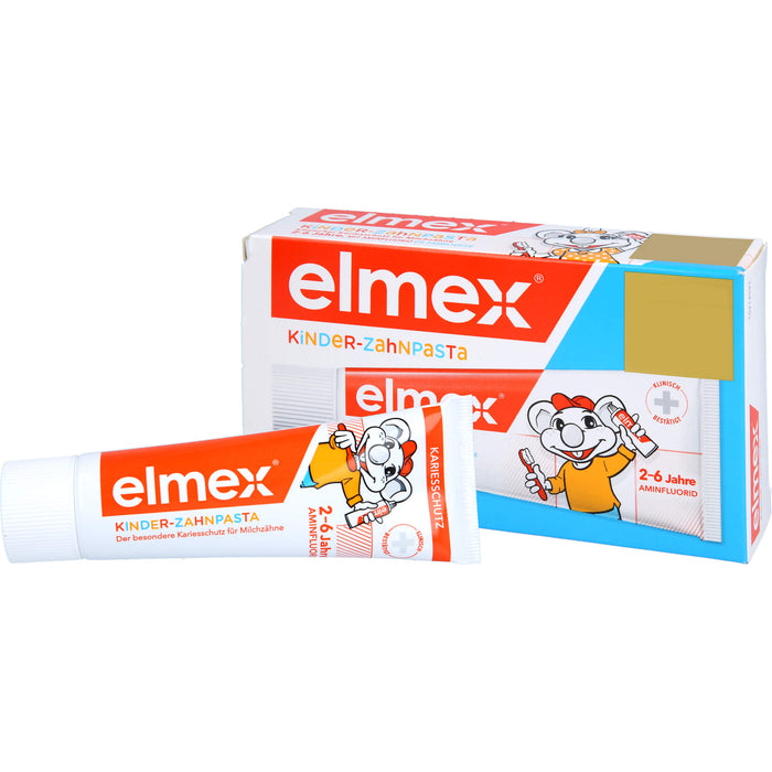 elmex Kinder - Zahnpasta 2-6 Jahre DuoPack, 2X50 ml ZPA