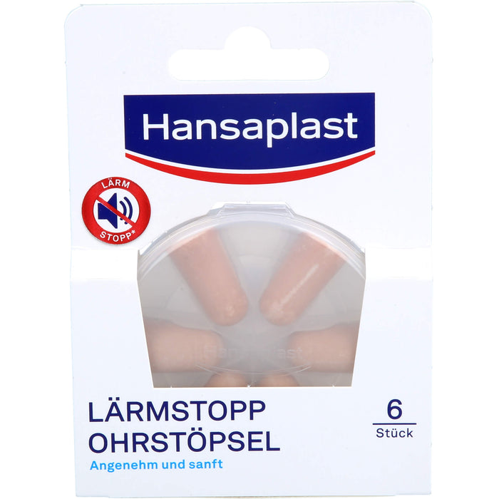 Hansaplast Lärmstop Ohrstöpsel, 6 pc Bouchons d'oreilles