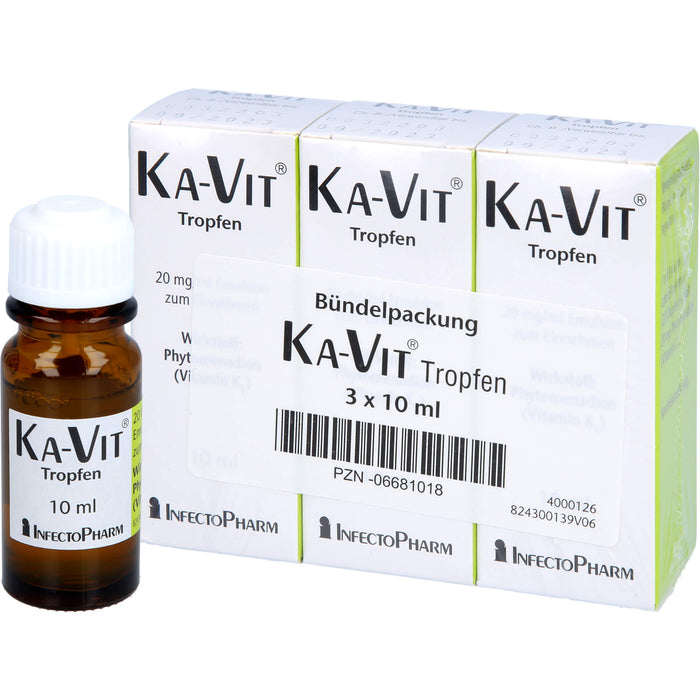 KA-VIT Tropfen, 20 mg/ml Emulsion zum Einnehmen, 3X10 ml TEI