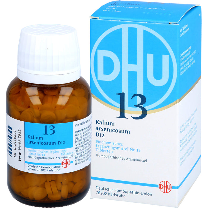 DHU Schüßler-Salz Nr. 13 Kalium arsenicosum D12 Tabletten, 420 pcs. Tablets