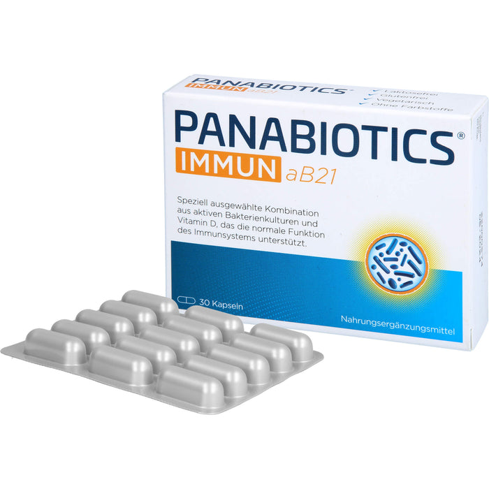 PANABIOTICS IMMUN aB21 Kapseln zur Unterstützung des Immunsystems, 30 pc Capsules