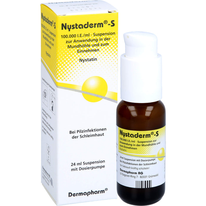 Nystaderm-S Antimykotikum mit Dosierpumpe, 24 ml Lösung