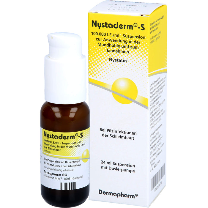 Nystaderm-S Antimykotikum mit Dosierpumpe, 24 ml Lösung