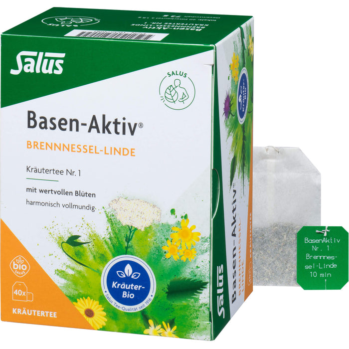 Basen-Aktiv Tee Nr. 1 Brennnessel-Linde bio Salus, 40 St FBE