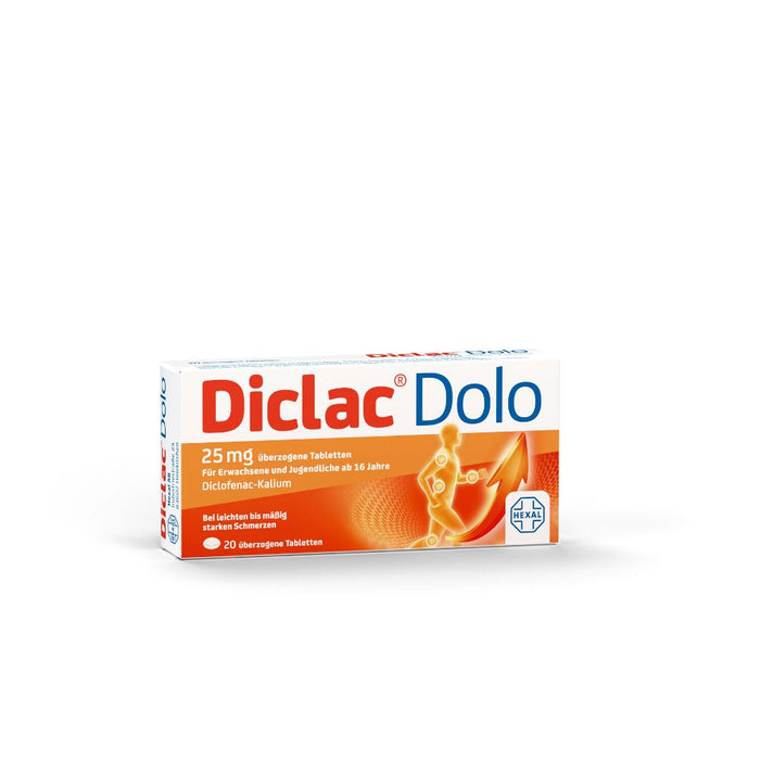 Diclac Dolo 25 mg, 20 pc Tablettes