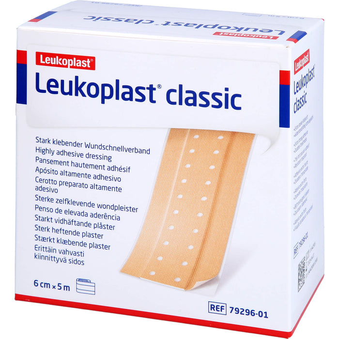 Leukoplast Classic Pflaster 6 cm x 5 m Rolle, 1 St PFL