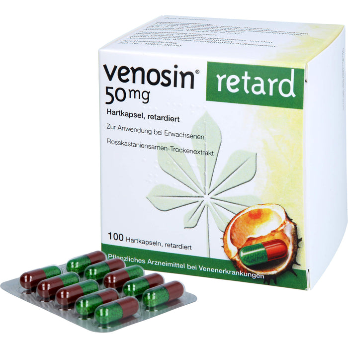 Venosin Orifarm retard Hartkapseln gegen Schmerzen, Schwellungen und Schweregefühl in den Beinen, 100 pcs. Capsules