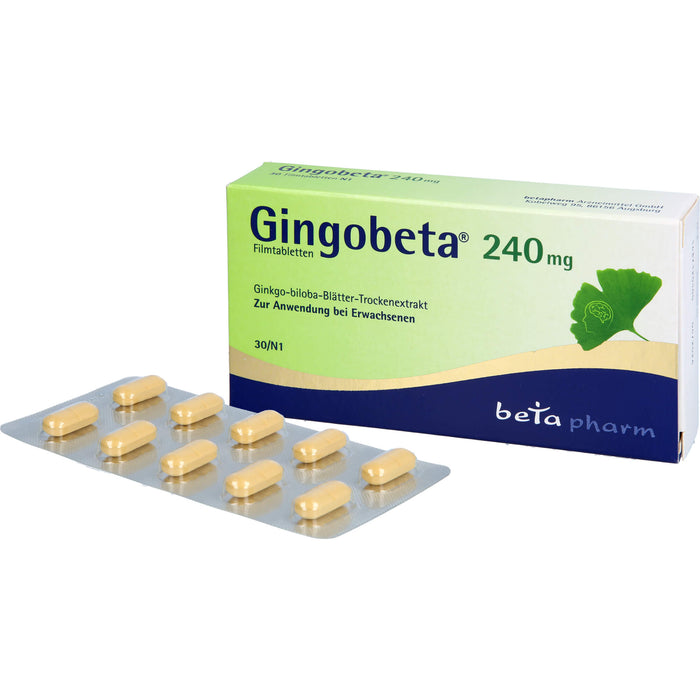 Gingobeta 240 mg Filmtabletten, 30 St FTA