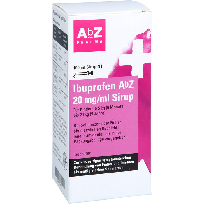 Ibuprofen AbZ 20mg/ml Sirup, 100 ml Lösung